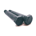 Carbon steel DIN931 grade 4.8 5.8 6.8 m12 m16 black zinc plated hex head ribbed neck bolt